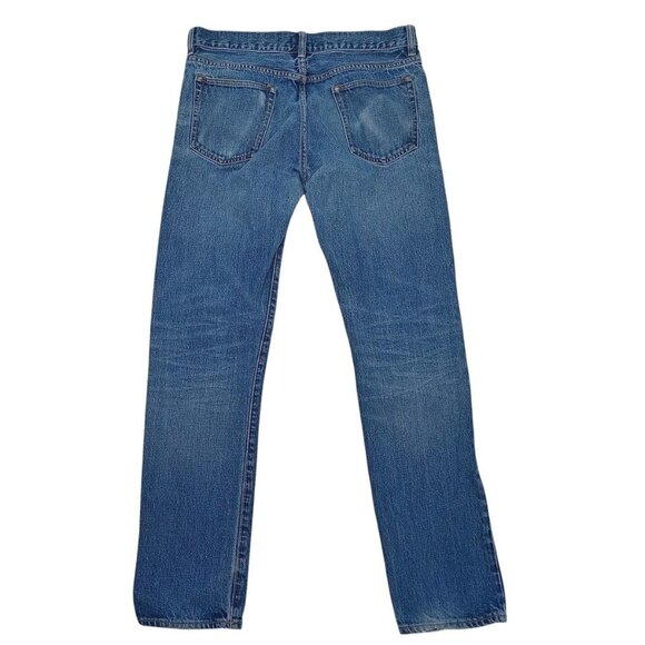 Club Monaco Jeans Mens 33x32 Blue Japanese Indigo Denim Straight Leg Made Japan - Picture 7 of 11